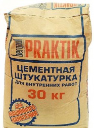 Штукатурка Praktik цементная для внутр. работ, 30 кг