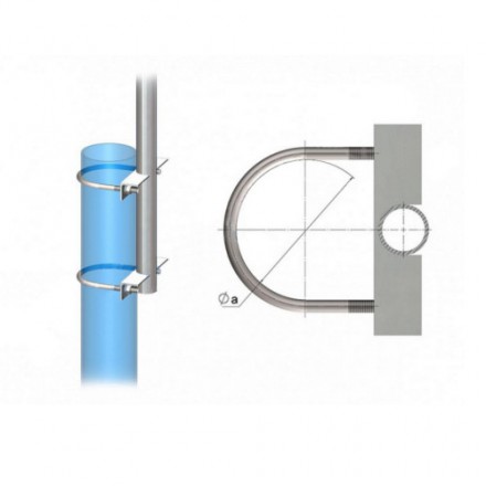 Кронштейн радиусный двухрожковый приставной 1К2(15°)-1,0-1,0-П-ß-Тр.48 12 кг